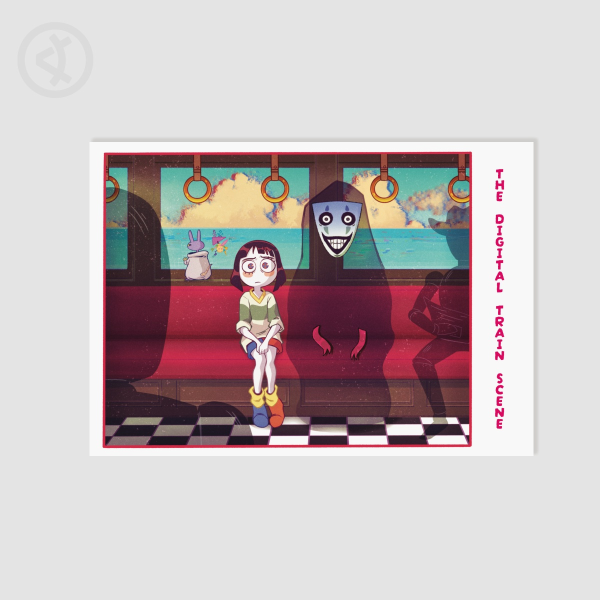 The Digital Train Scene | A5 Print