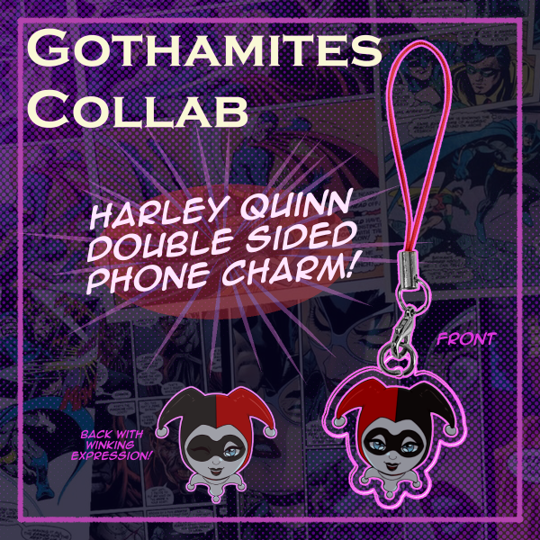 Harley Quinn Double-Sided Phone Charm