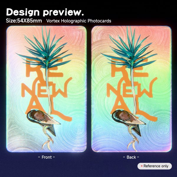 Seedling - {fire relief} Vortex Holographic Photocard