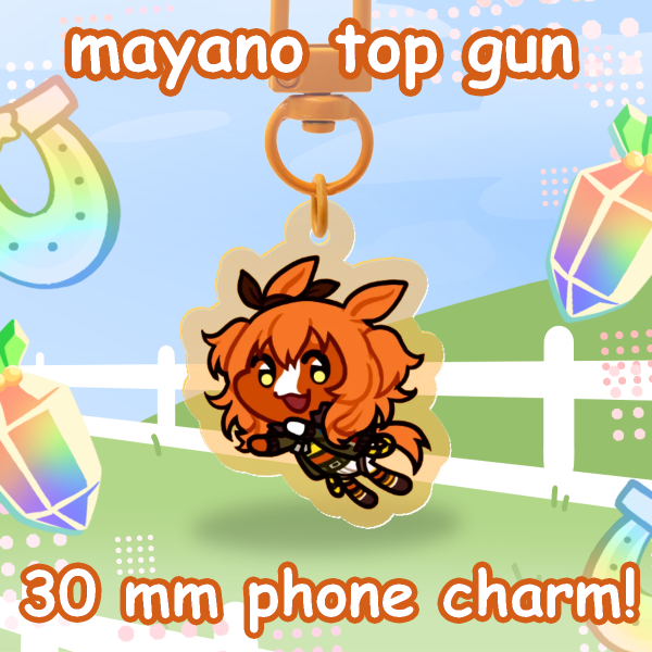 Mayano Top Gun Horse Phone Charm