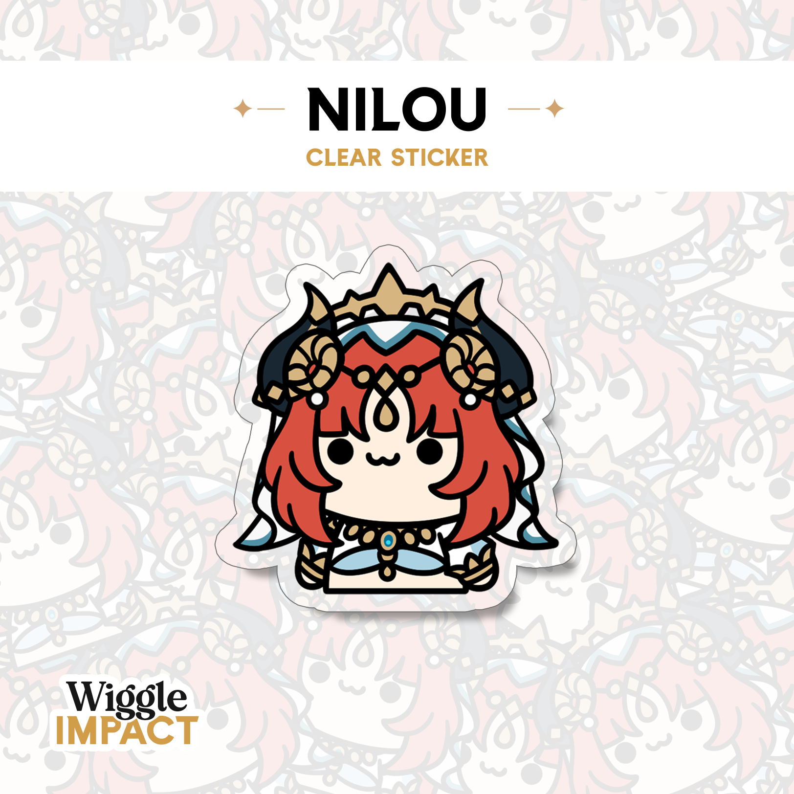 Nilou - Small Clear Sticker