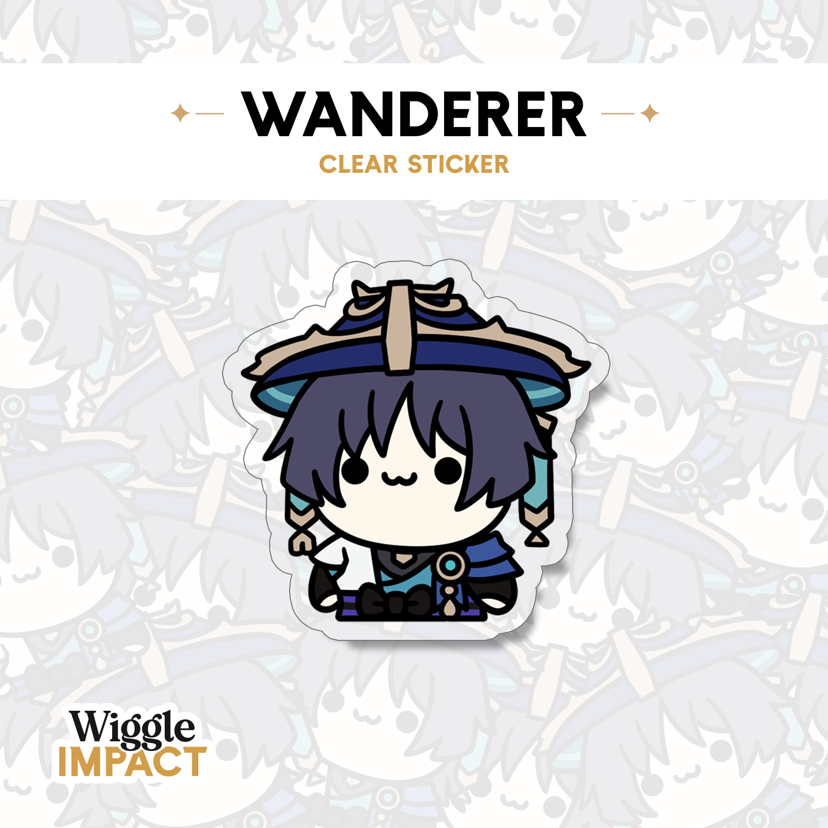 Wanderer - Small Clear Sticker