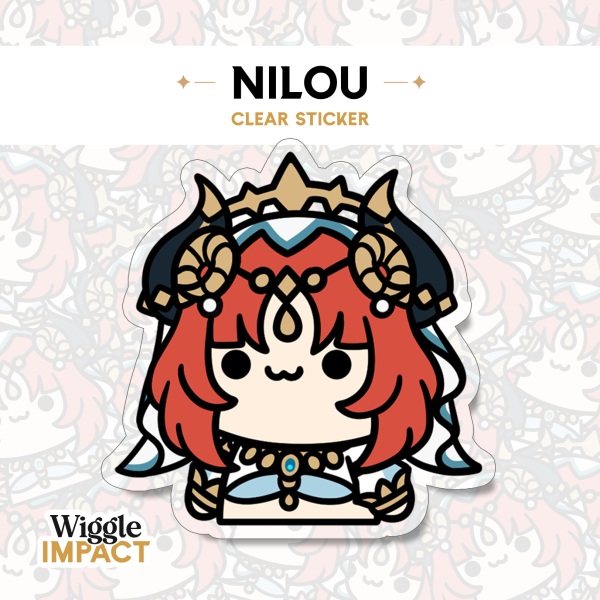 Nilou - Large Clear Sticker