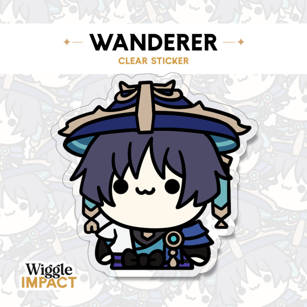 Wanderer - Large Clear Sticker