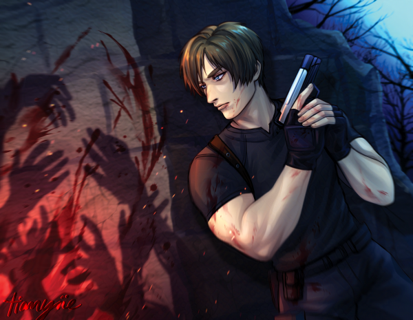 Resident Evil 4 - Leon A4 Print