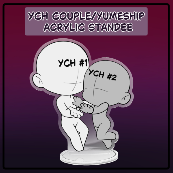 YCH Chibi Couple/Yumeship Acrylic Standee