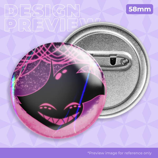 Angel In The Dark Button Pin