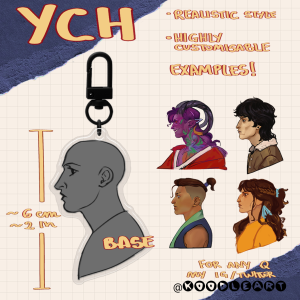 YCH | Realistic Profile Portrait