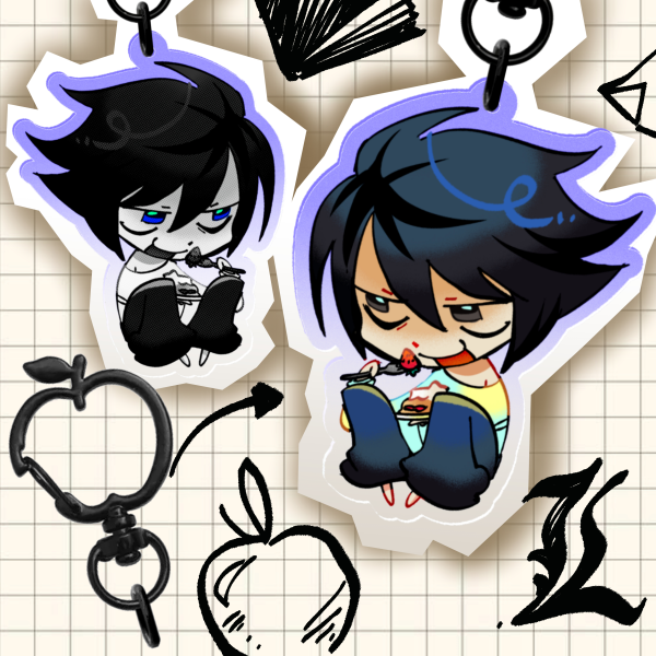L Death Note Acrylic Keychain