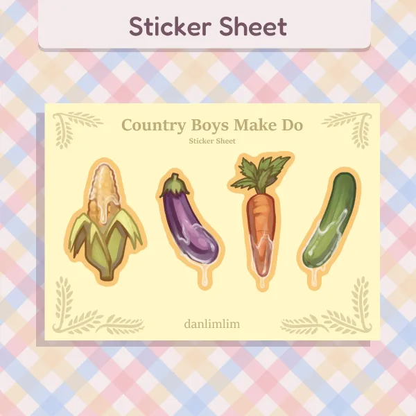 👨‍🌾 Country Boys Make Do - A6 Sticker Sheet