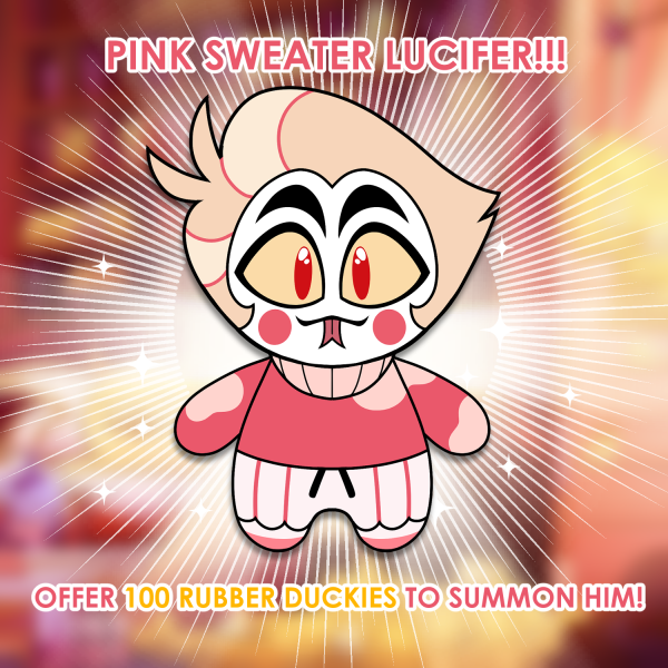 001 | Hazbin Hotel | Lucifer Pink Sweater Plushie