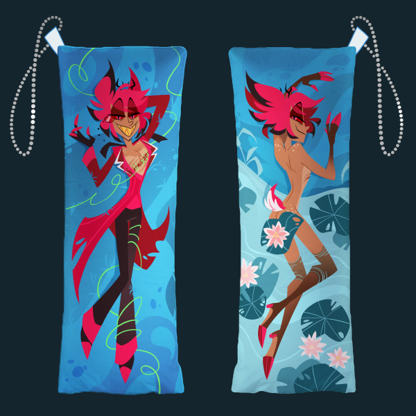 Alastor body pillow keychain