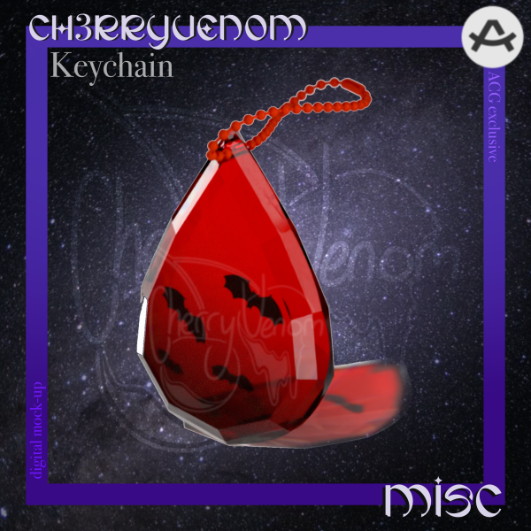 Vampire Gemstone Keychain
