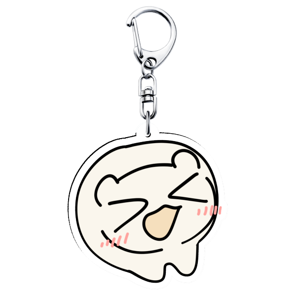 HAPPY Obee Clear Acrylic Keychain
