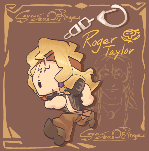 Pirate Roger Taylor Acrylic Keychain