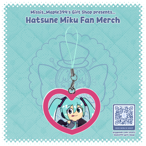 MINI FULL-BLEED ACRYLIC CHARM ~ Hatsune Miku V2 (Classic Ver.)