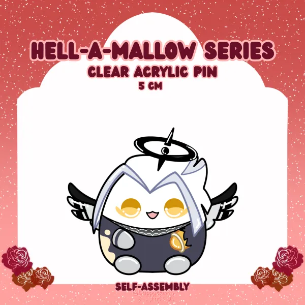 Lute Mallow || Acrylic Pins || Hell-A-Mallow Series