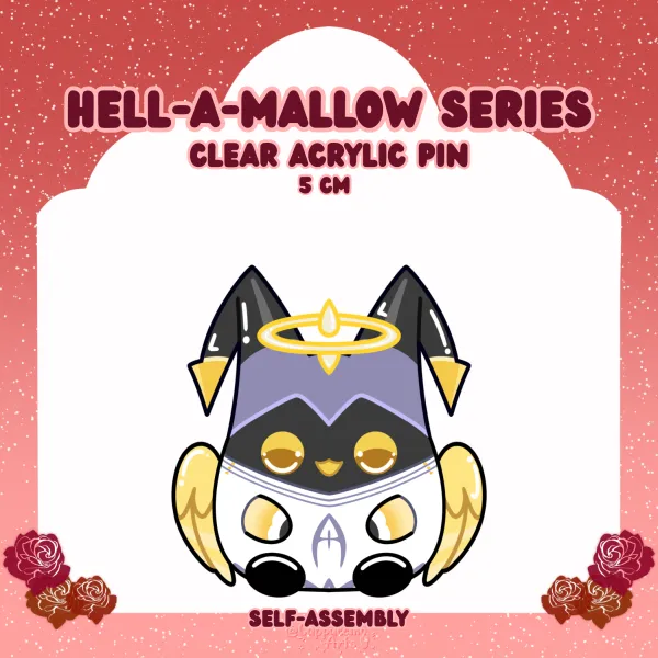 Adam Mallow || Acrylic Pins || Hell-A-Mallow Series