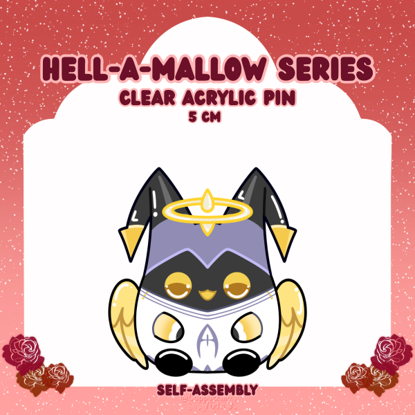 Adam Mallow || Acrylic Pins || Hell-A-Mallow Series