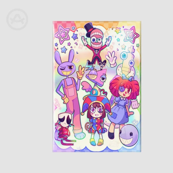 The amazing digital circus Angle Rectangular Badges