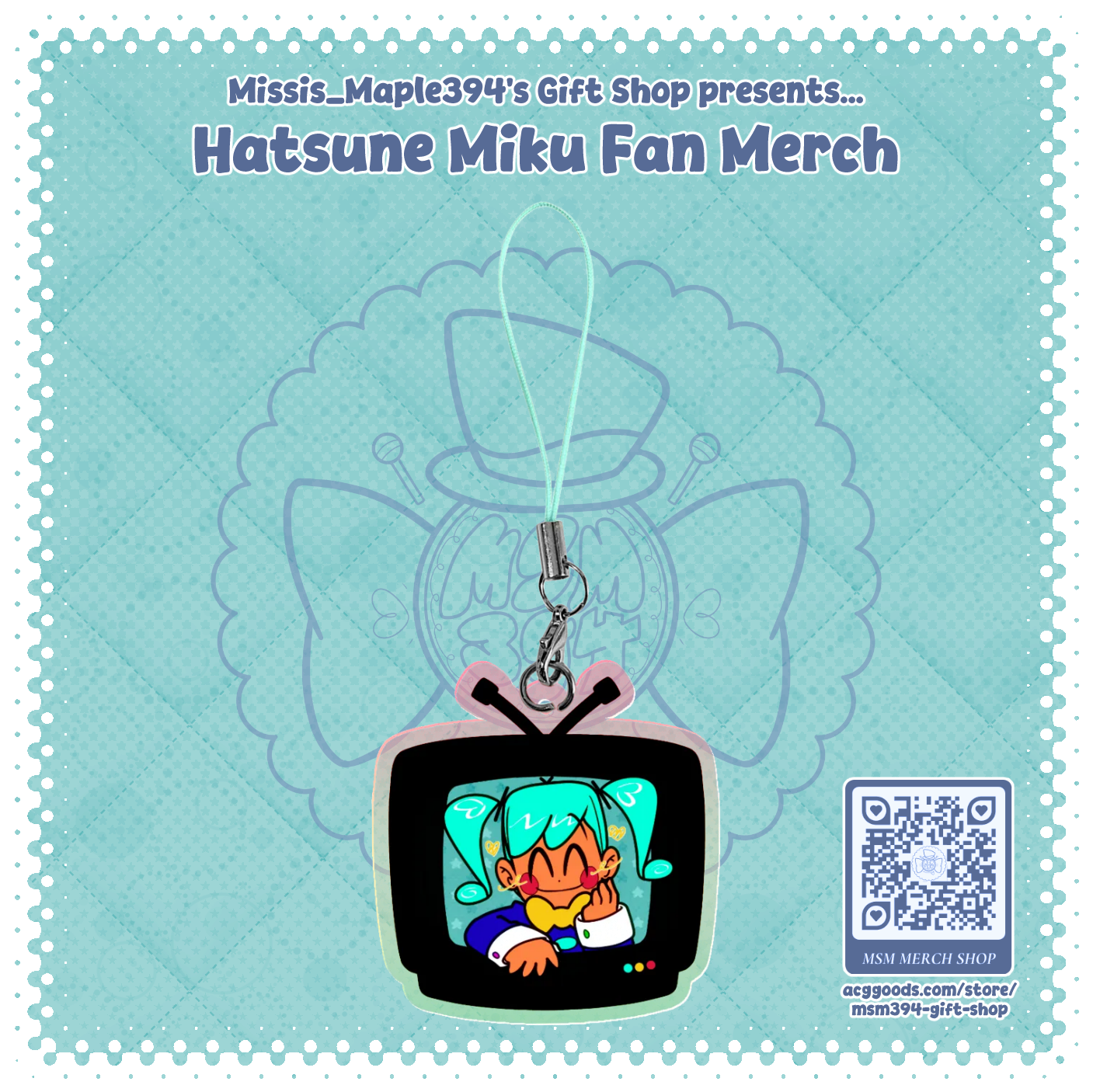 MINI ACRYLIC CHARM ~ FLAVOR FOLEY Feat. Hatsune Miku - Static