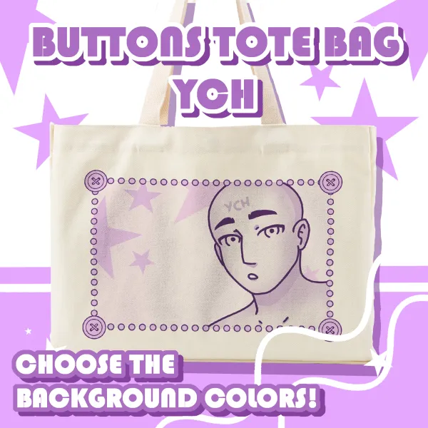 Buttons Tote bag YCH
