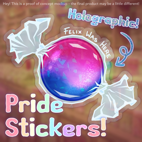 Pride Candy Sticker || Bi || Bisexual