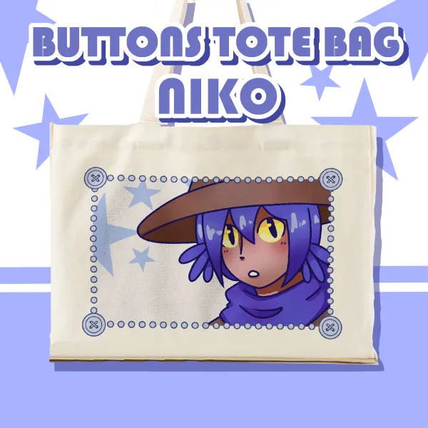 Niko - Buttons Tote bag YCH