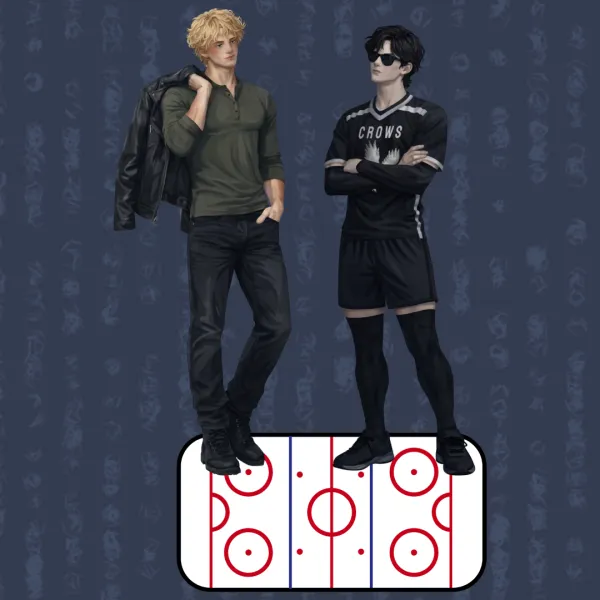Alexei and Noble Rink Standee