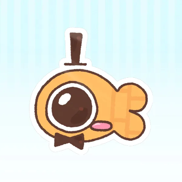 Bill cipher fish sticker