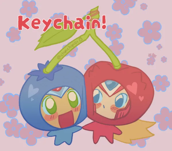 Cherry and berry Keychain (XZero)