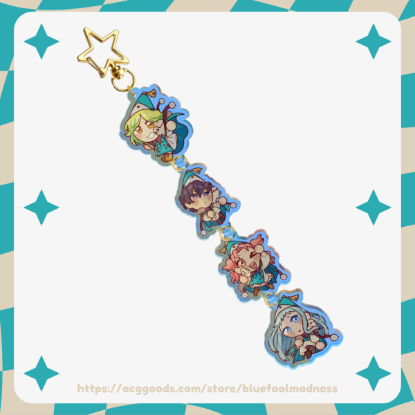 Witch Hat Girls + Brushbuddy!! [Witch Hat Atelier] - Connection Acrylic Keychain