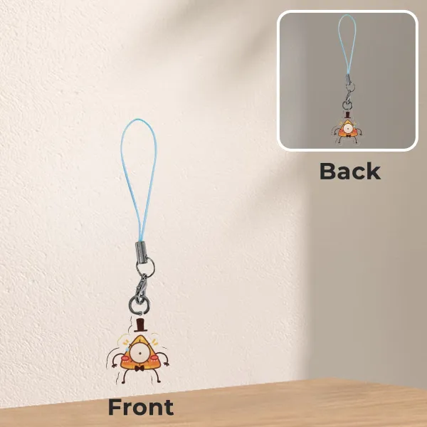 Flustered Bill Cipher phone charm