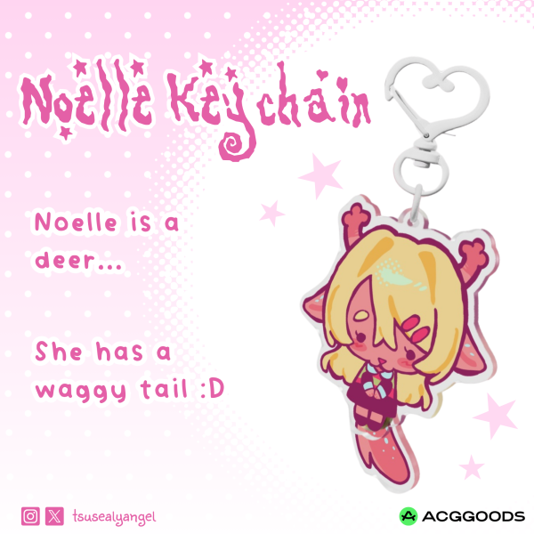 【Deltarune】Noelle Tail-wagging Keychain