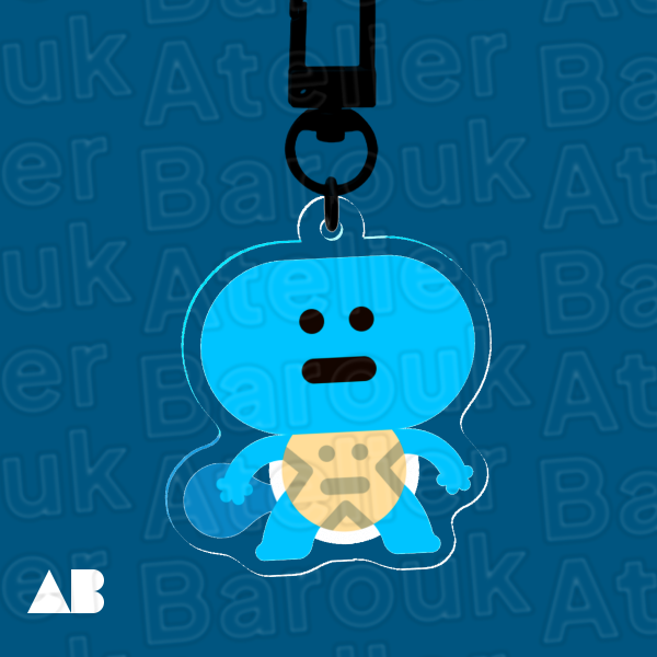Poke 😐 "Squirtle" Acrylic keychain