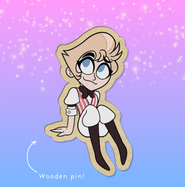 Human Lucifer | WOODEN PIN