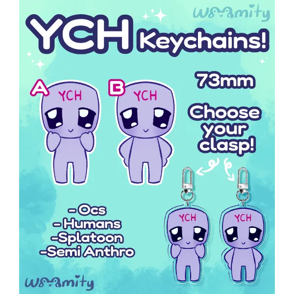 YCH chibi acrylic keychain! (AB)