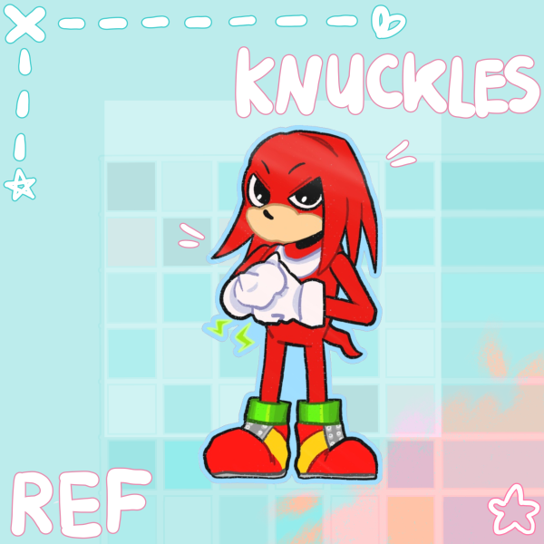 Knuckles the Echidna Glossy Sticker