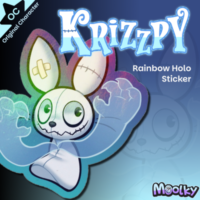 Krizzpy Rainbow Holo Sticker