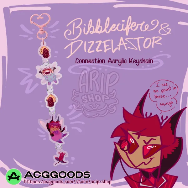 Bibblecifer & Dizzelastor | Connection Acrylic Keychains