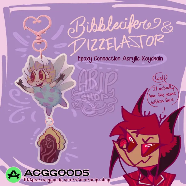 Bibblecifer | Epoxy Connection Acrylic Keychains