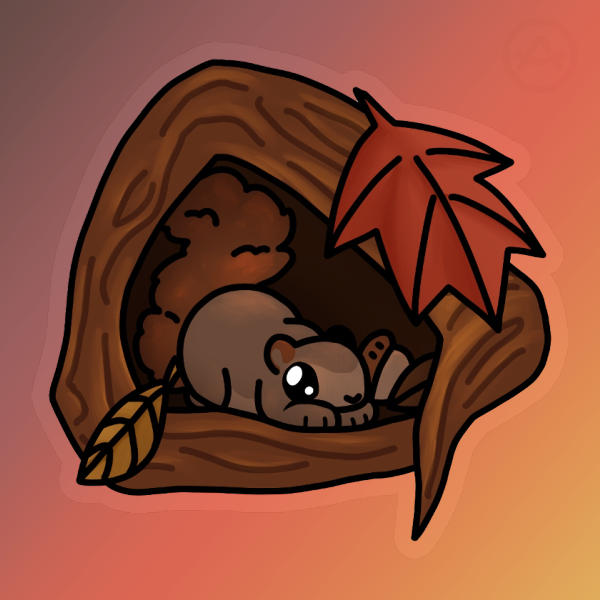 Squirrel Nook Sticker