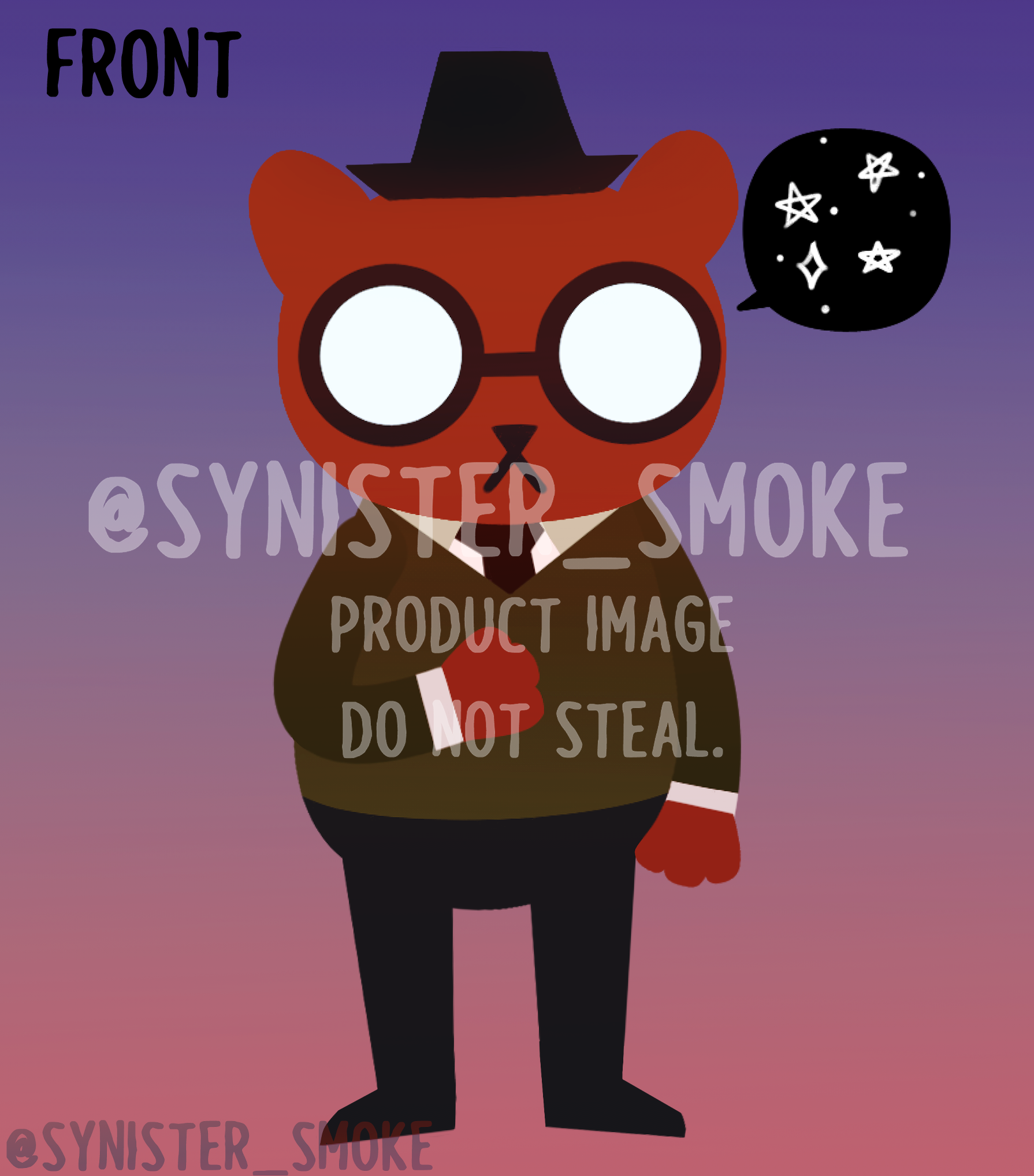 Angus - Night in the woods Keychain