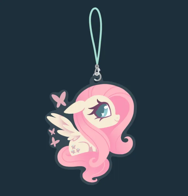 Fluttershy Mini Phone Charm/Keychain