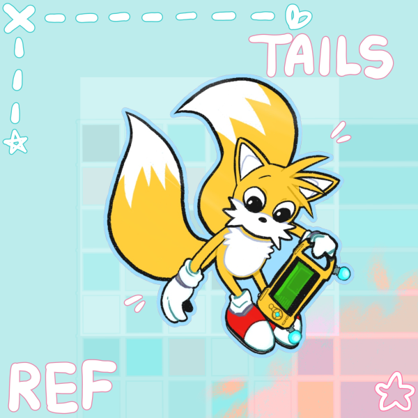 Miles Prower Tails Glossy Sticker