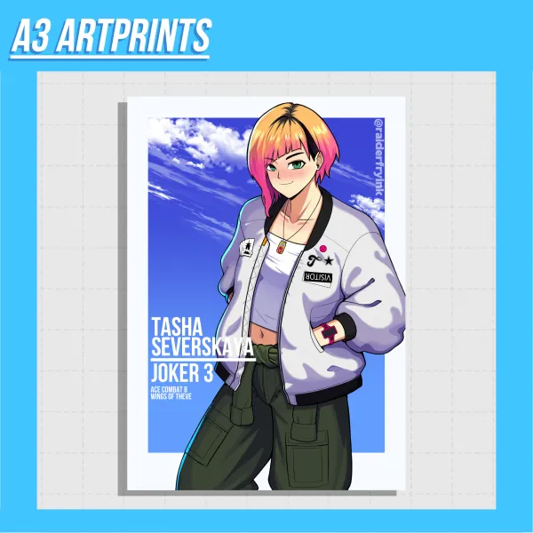 Tasha Severskaya (Ace Combat 8) A3 Artprint