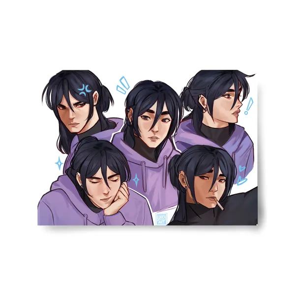 Sebastian Sketch Page Poster Printing