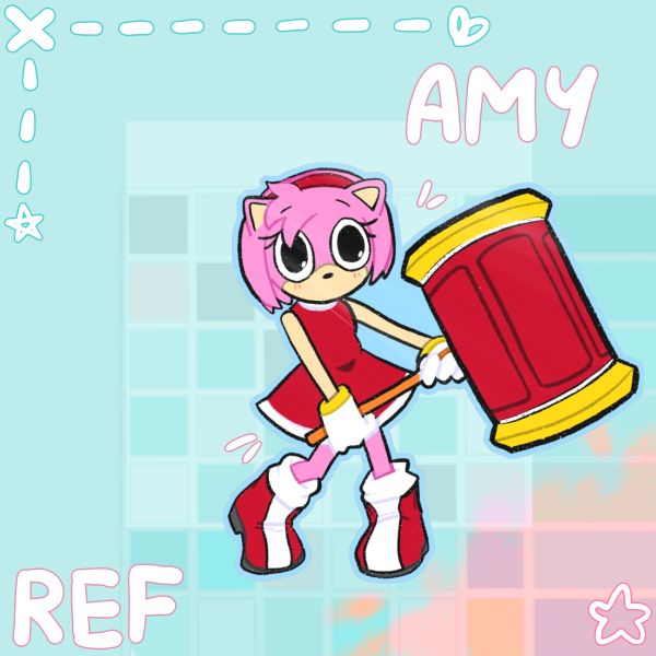 Amy Rose Glossy Sticker