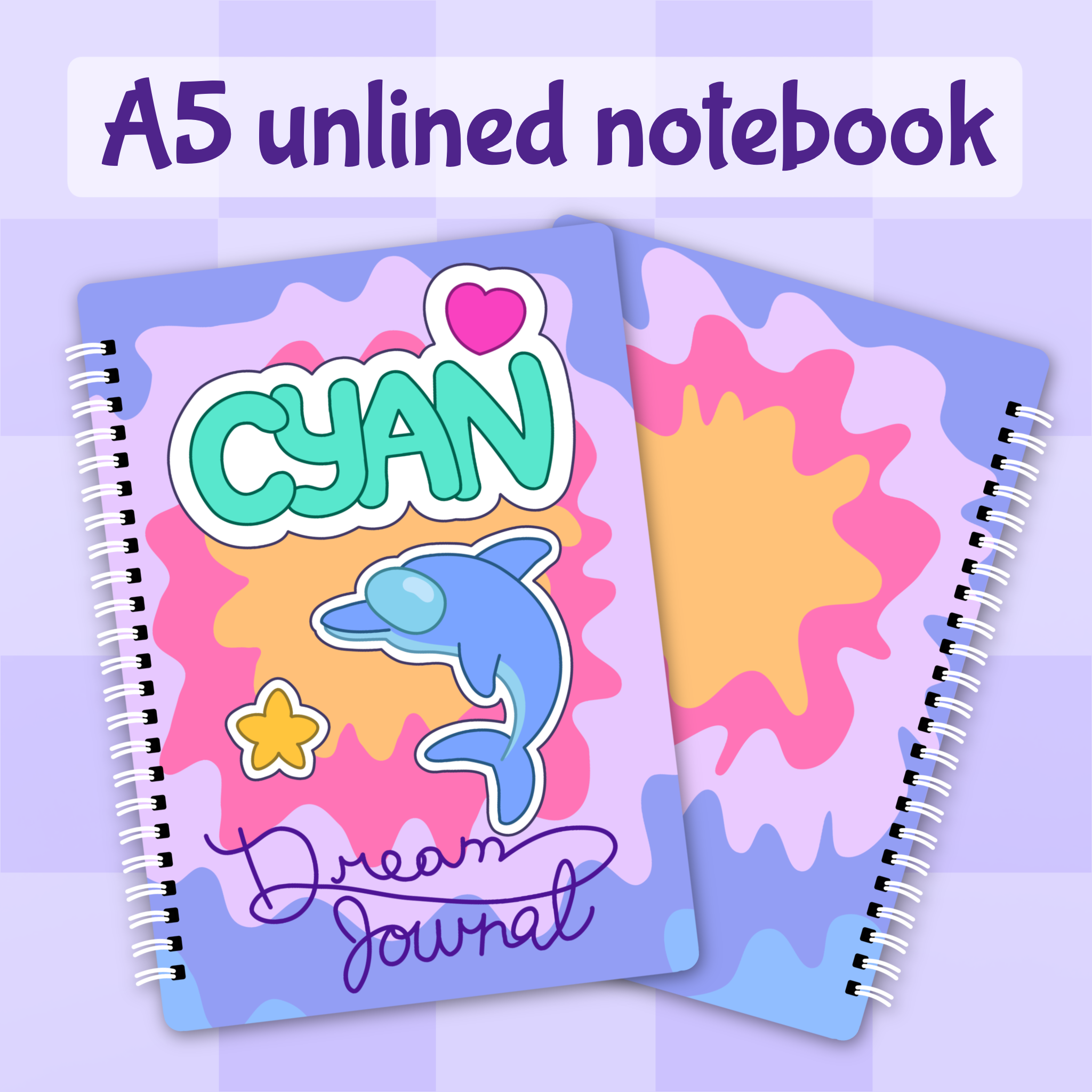 Cyan’s Dream Journal (Among Us Show) PVC Double-side Spiral Notebook