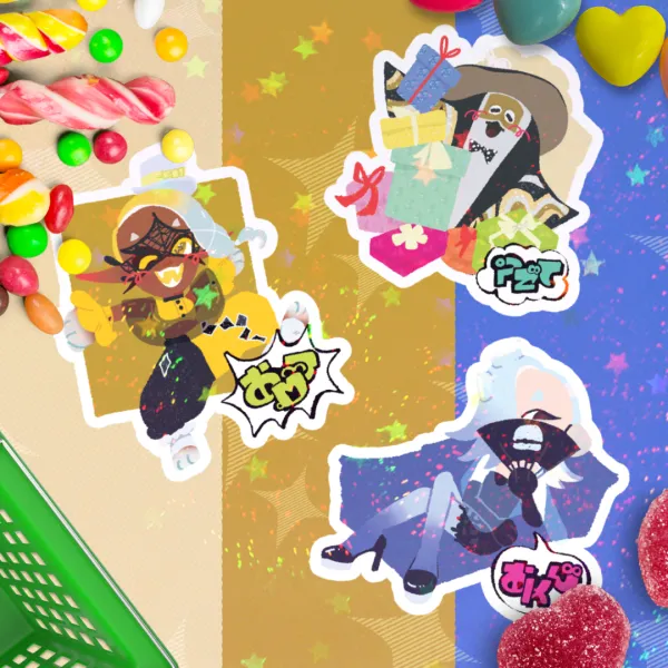 Splatoon 3 Frostyfest Stickers Sheet